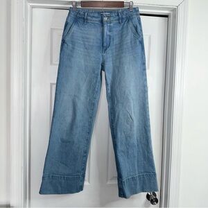 Loft Blue Wide-Leg Jeans 26 2 High Waisted